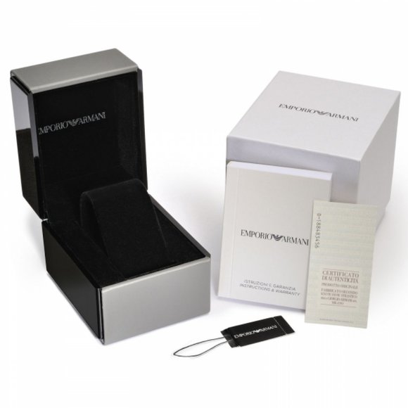 Emporio Armani Two-Hand Two-Tone Stainless Steel